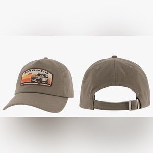 NWOT Ford Bronco Canvas Sunset Patch Slideback Hat Unisex One Size Adjustable